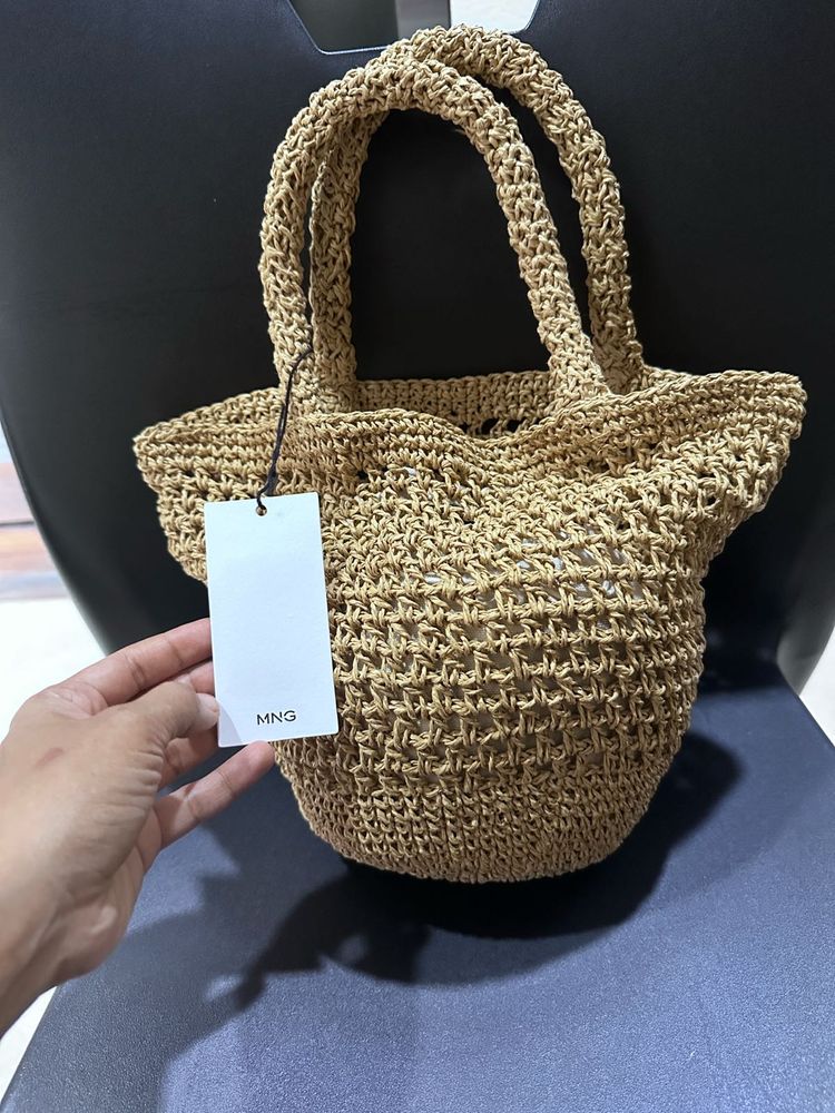 MNG Woven Handbag