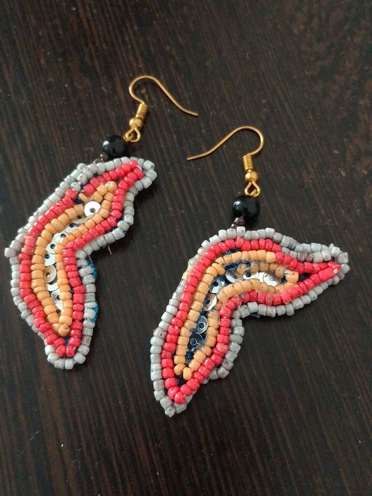Unique Beaded Dangle Earrings
