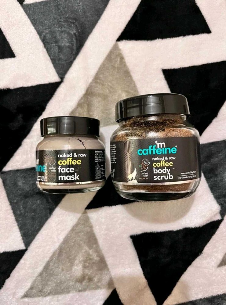 mCaffeine Face Mask &amp; Body Scrub Set