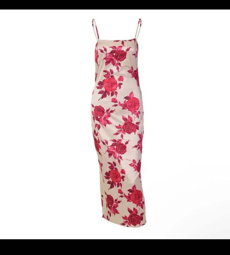 Floral Print Slip Dress from newme