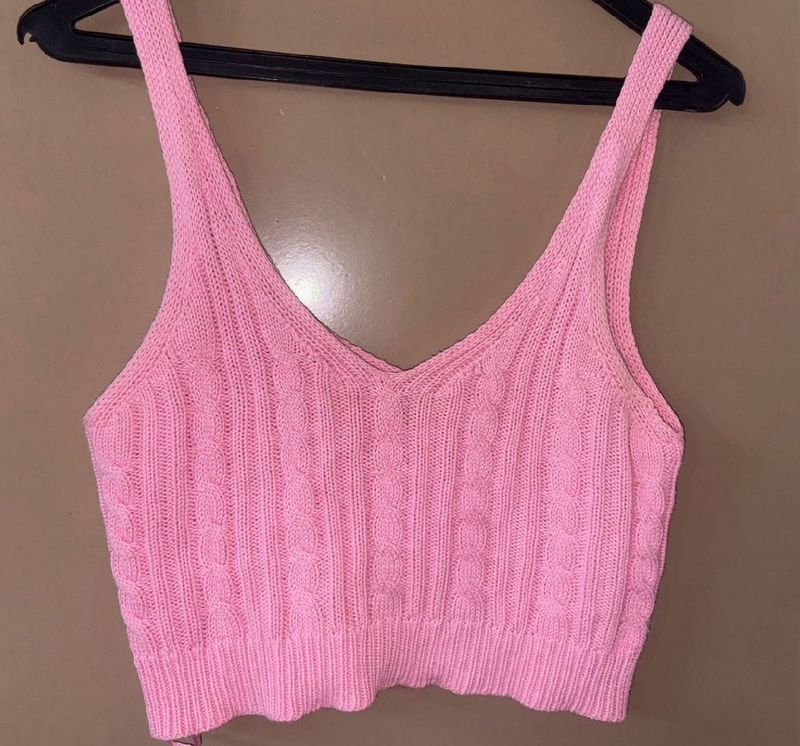 Pink Knitted Top