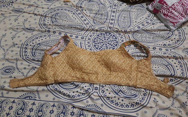 Golden Designer Blouse
