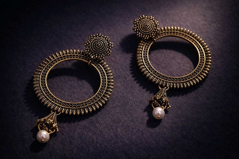 Elegant Antique Gold Earrings