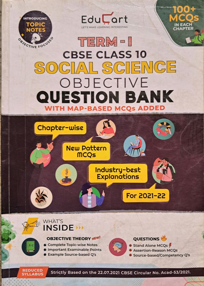 SST Educart Question Bank Class 10 Term 1