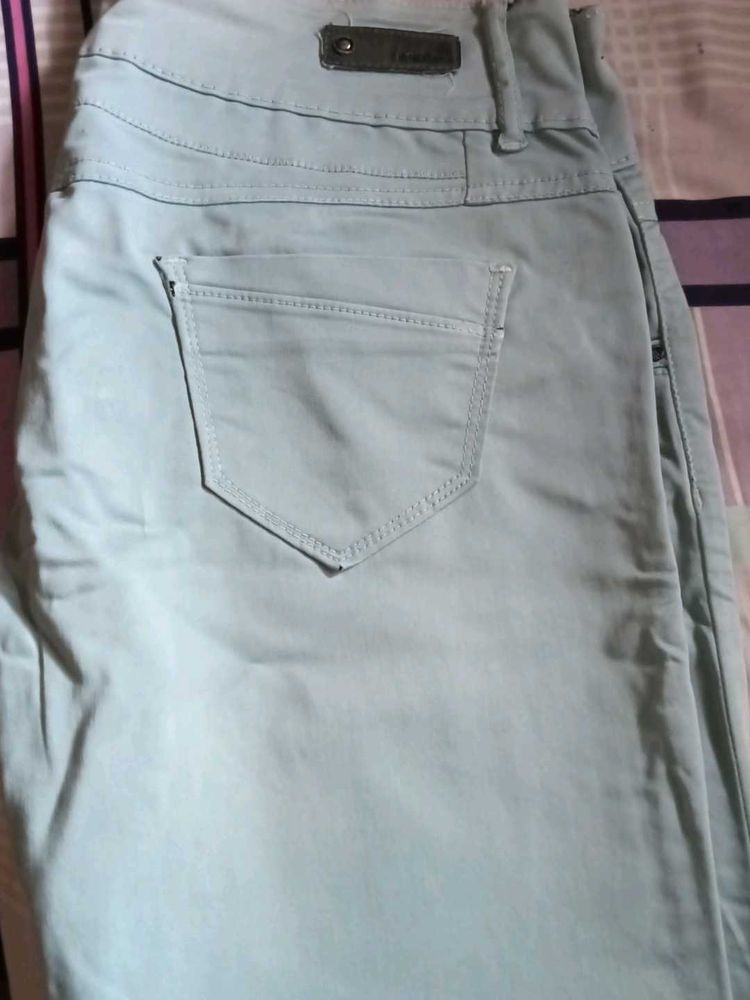 Sea Green  Jeans