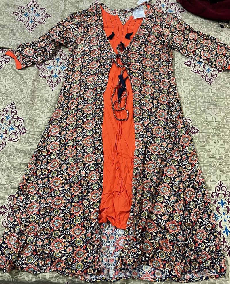 Floral Print Kurta Set