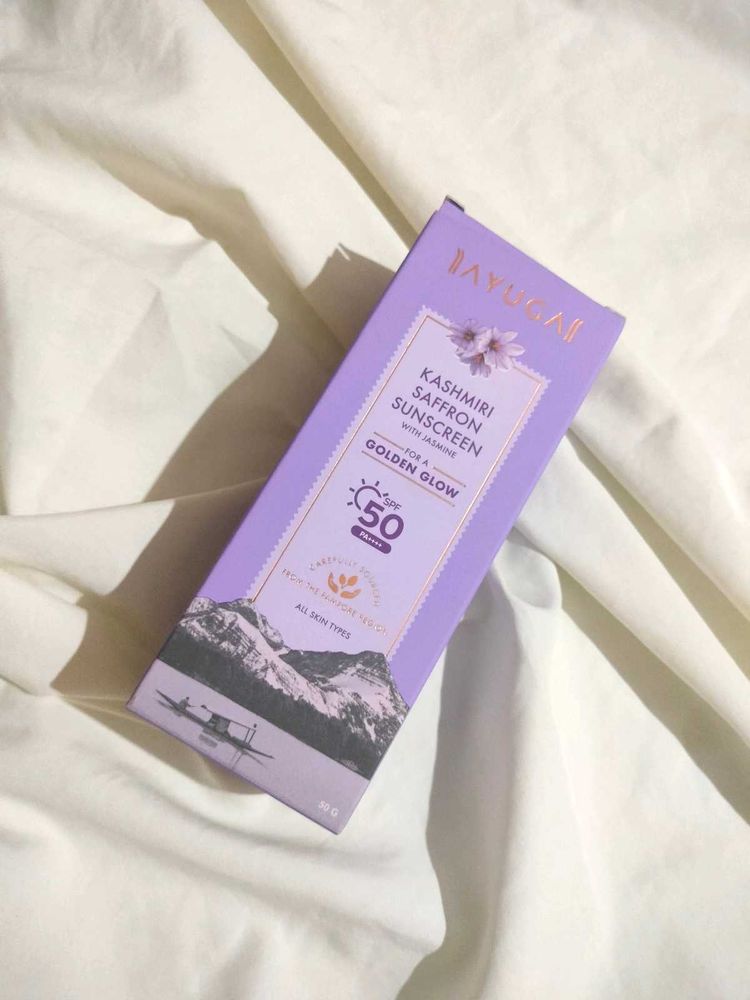 Ayuga Kashmiri Saffron Sunscreen ~ Best For Dry Skin