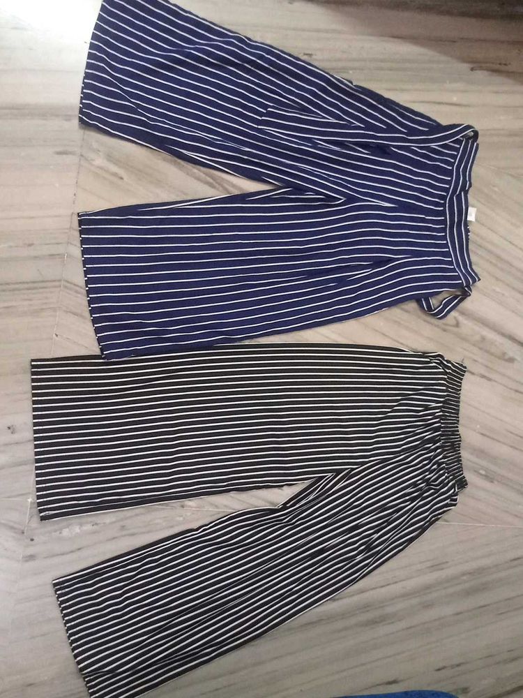 Two Striped Flared Pants