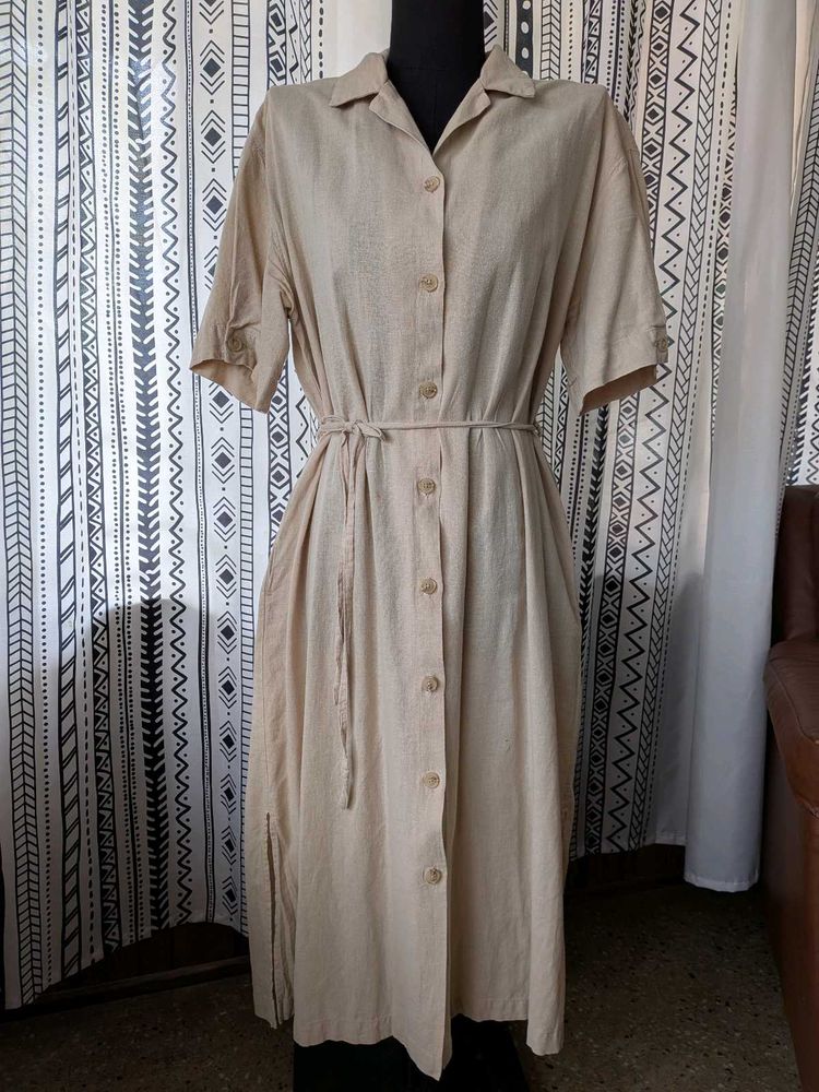 Beige Shirt Dress ❤️