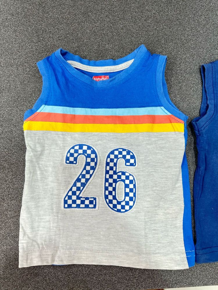 Babyhug 6-9 Months Sleeveless T-shirt