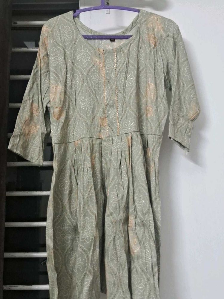 Elegant Green Printed Kurta