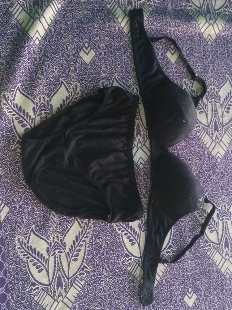 Black Bra &amp; Panty Set