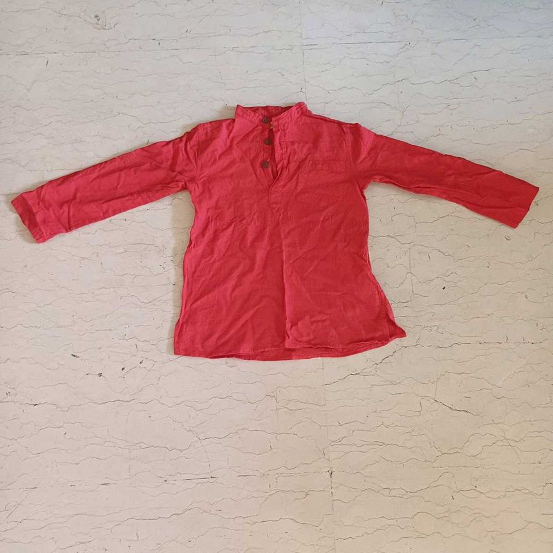 Pure Cotton Ethnic Kurta For Little Boys