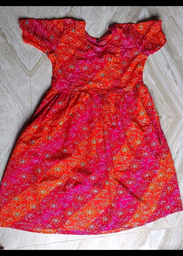 Vibrant Floral Print Dress Set