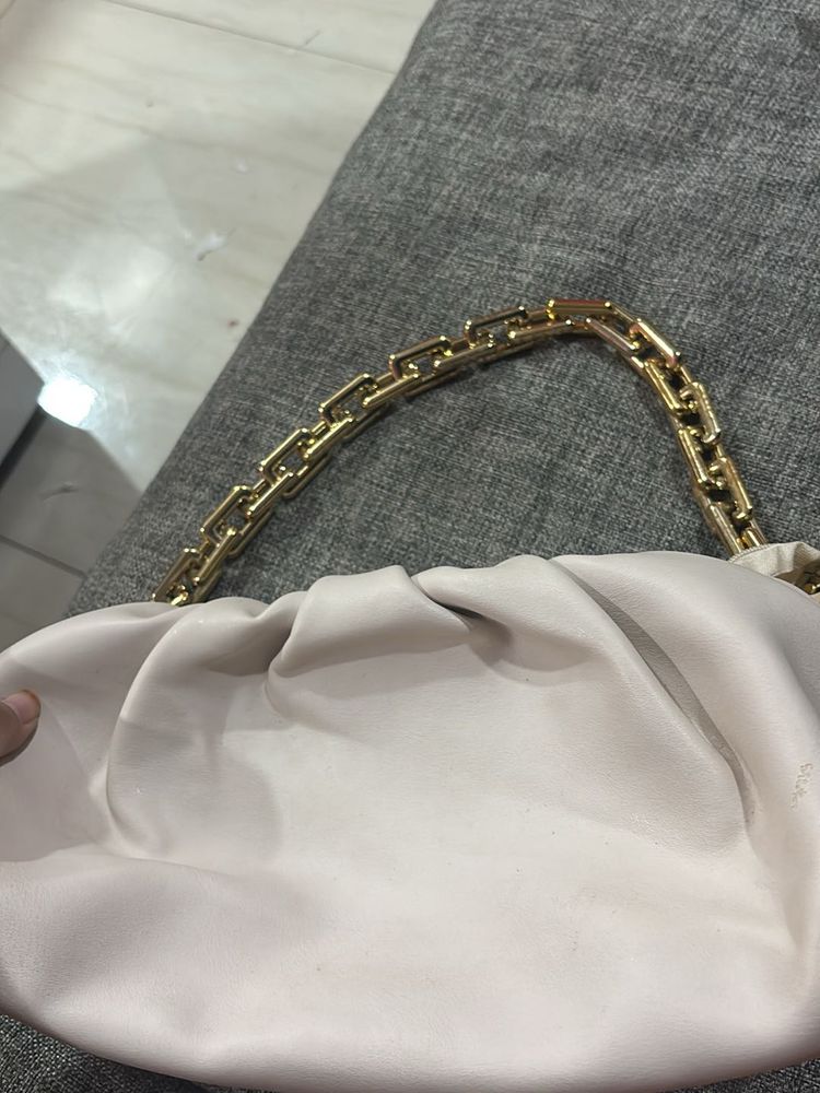 Beige Handbag