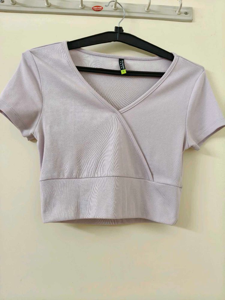 Lavender Crop Top