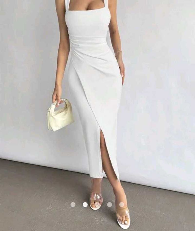 Elegant White Midi Dress