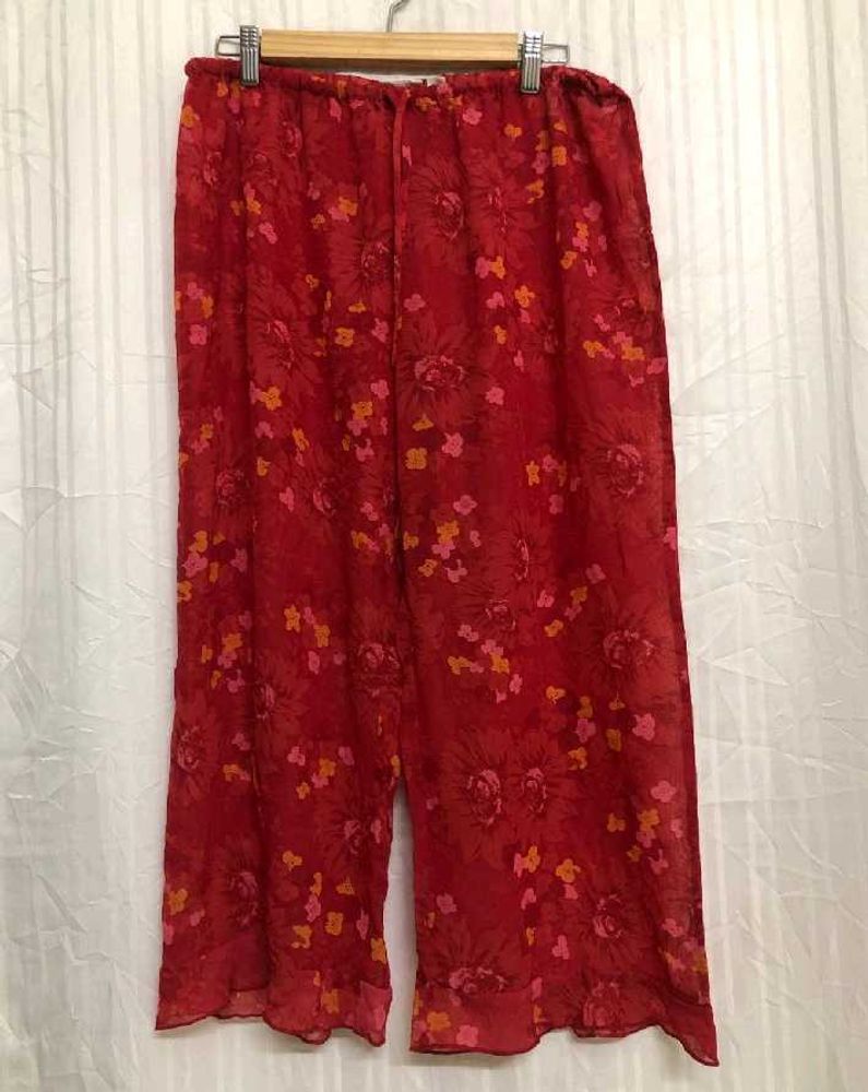 Cato Red Printed Palazzo Pant