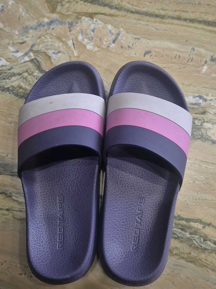 Girls Redtape Striped Slides
