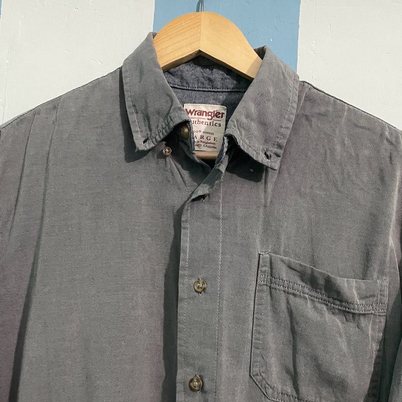 Wrangler grey cotton Shirt