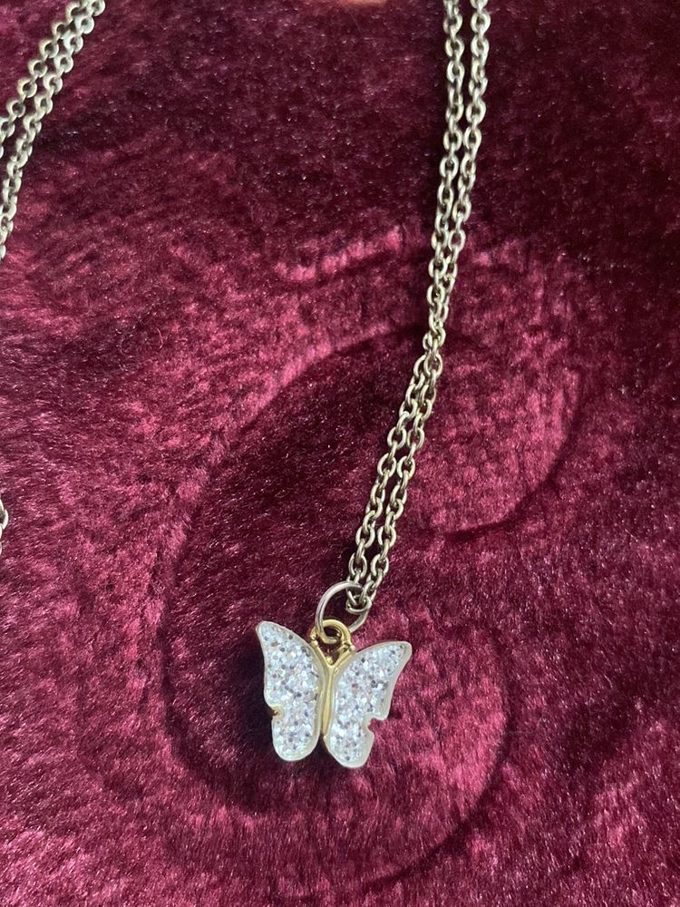 Silver Butterfly Chain