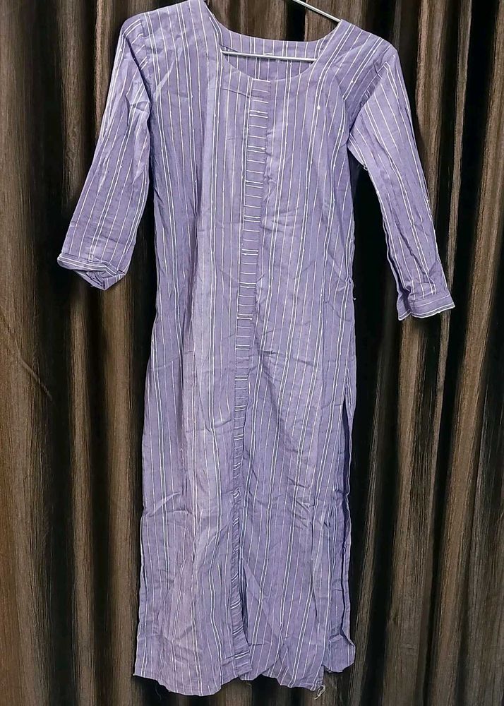 Striped Kurti Plazo Set