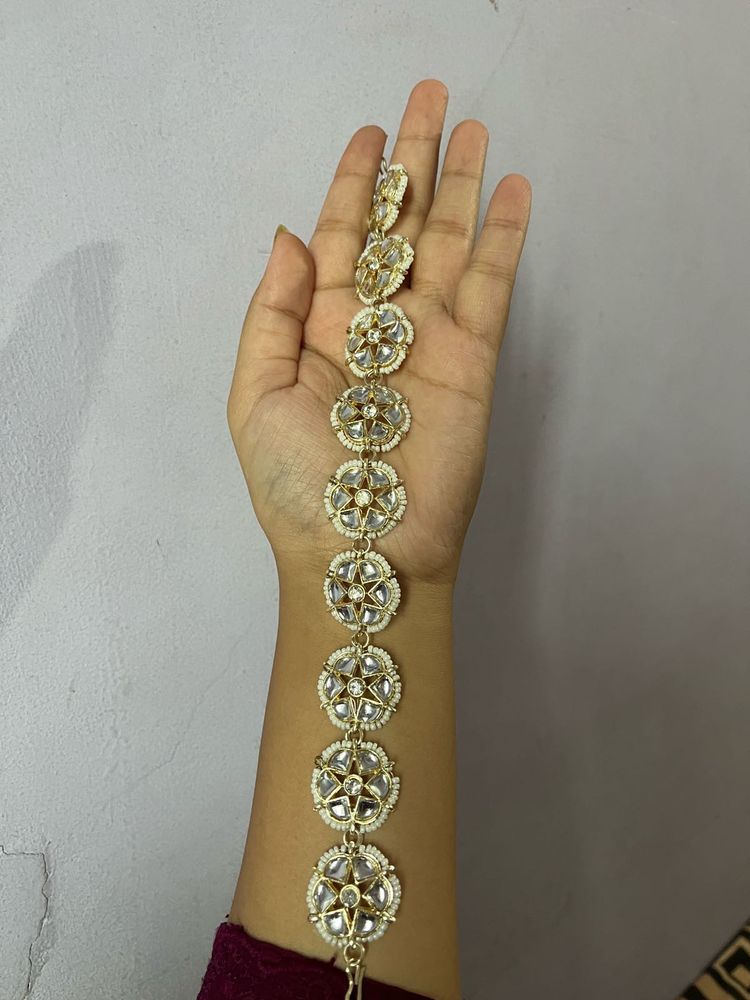 Kundan Gold-Toned Sheeshpatti