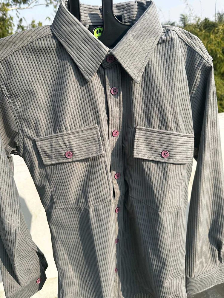 Corduroy Shirt M L size
