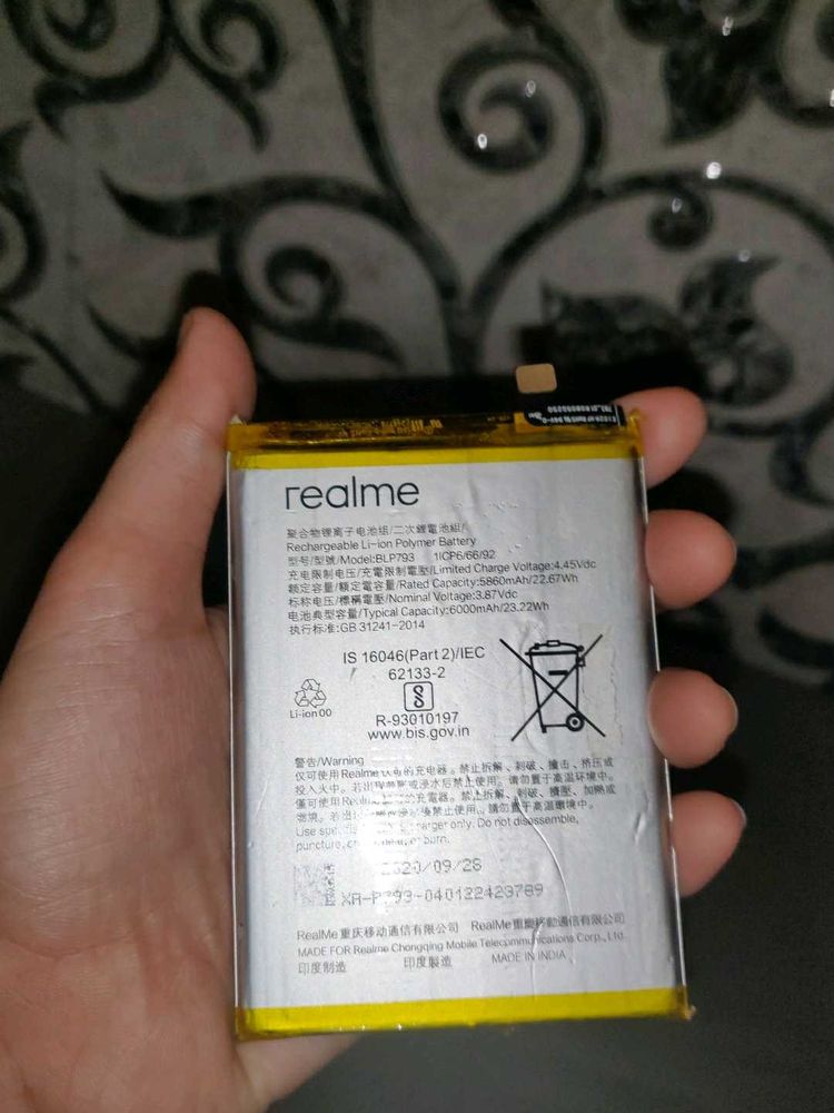 Realme Phone Battery  Original Hai Working Ha