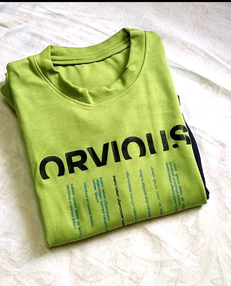 Green Graphic Print Tee