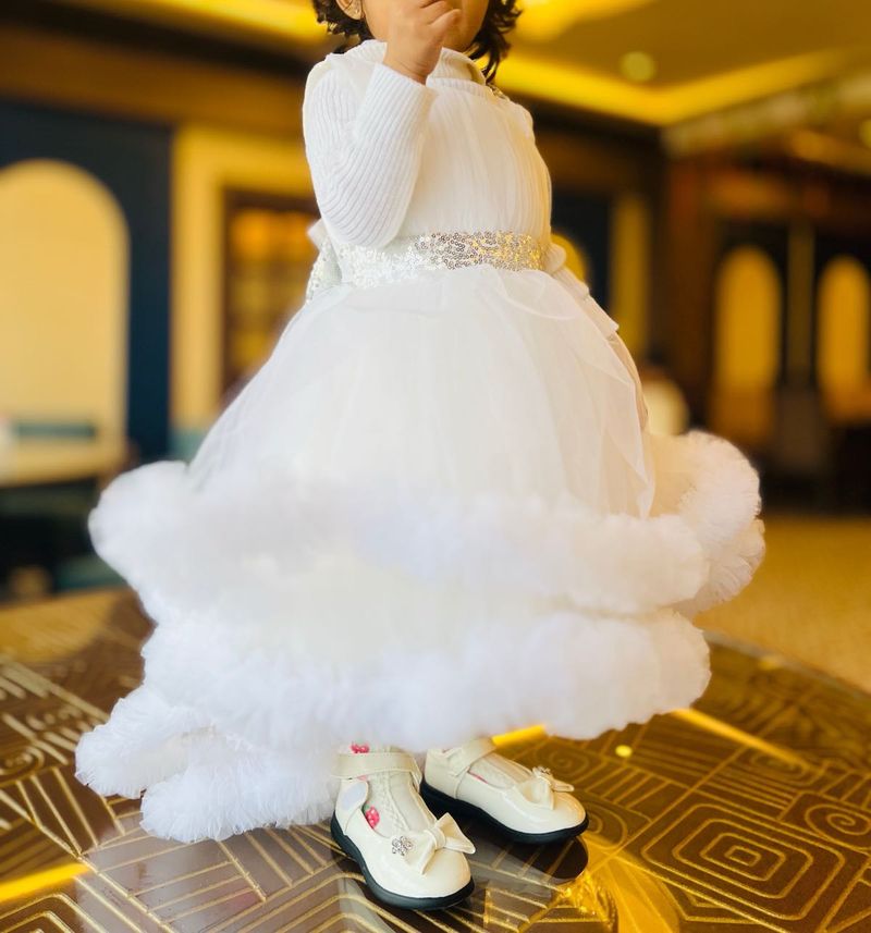 Beautiful Trail Dress For Baby Girl