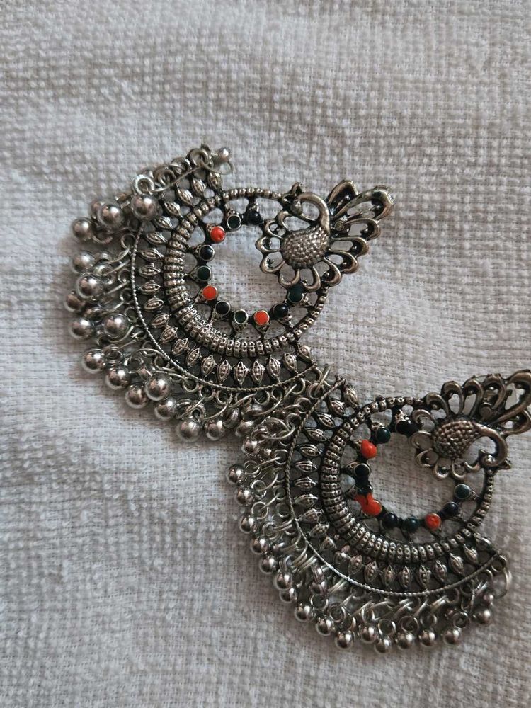 Elegant Peacock Design Earrings