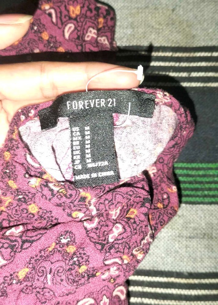 Forever 21 Paisley Print Top