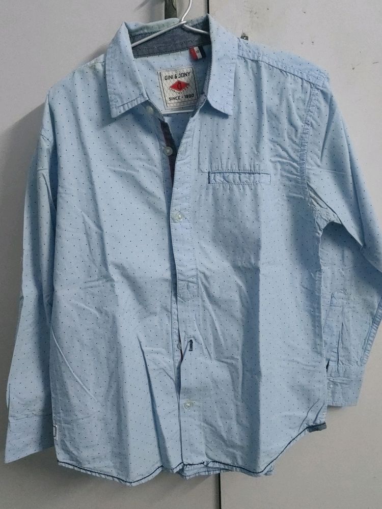 Gini And Johny Light Blue Shirt