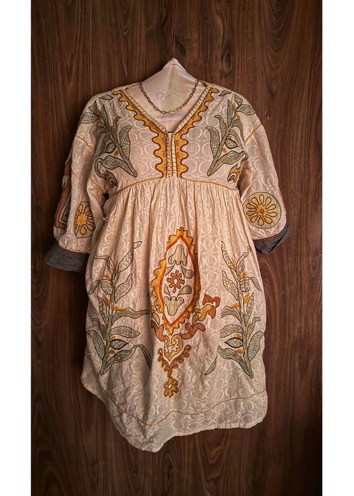 Embroidered Tunic Dress
