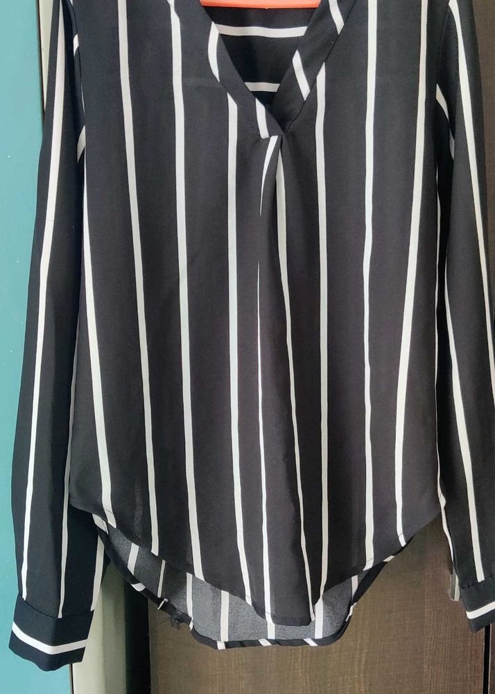Striped Long Sleeve Top