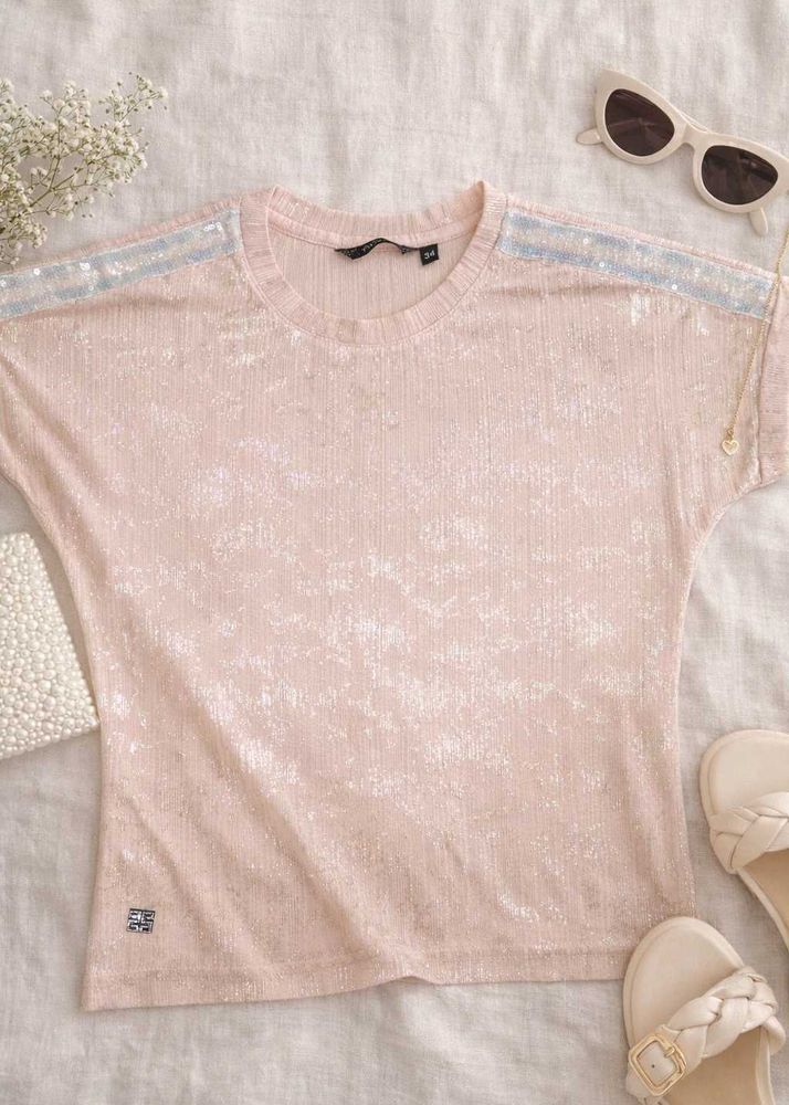 Sparkly Pink Top