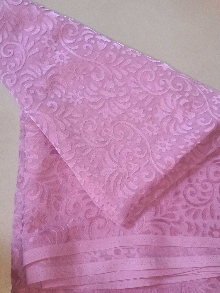 Floral Patterned Pink Fabric