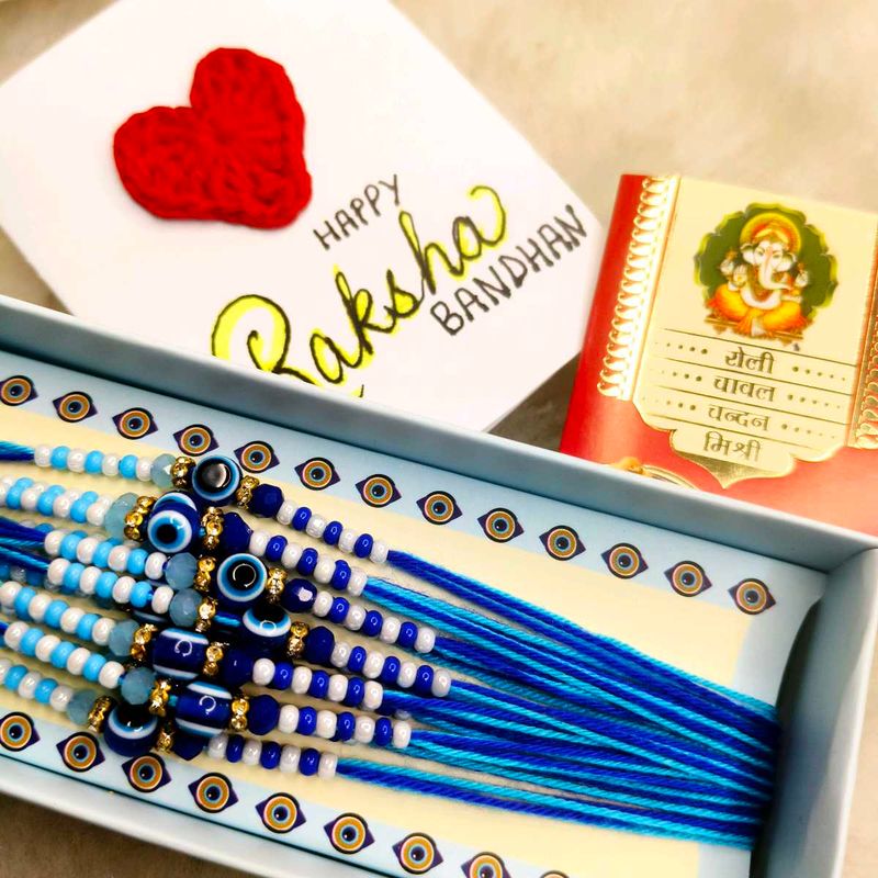 Evil Eye Protection Rakhi Box – Set of 12