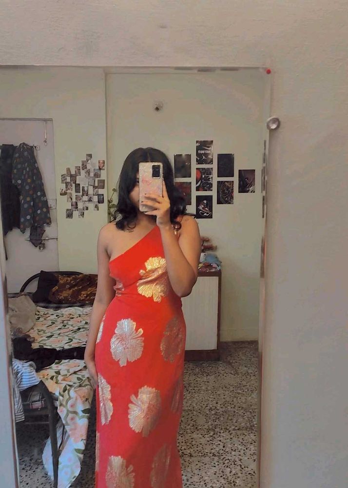 Elegant Red Ethnic Gown