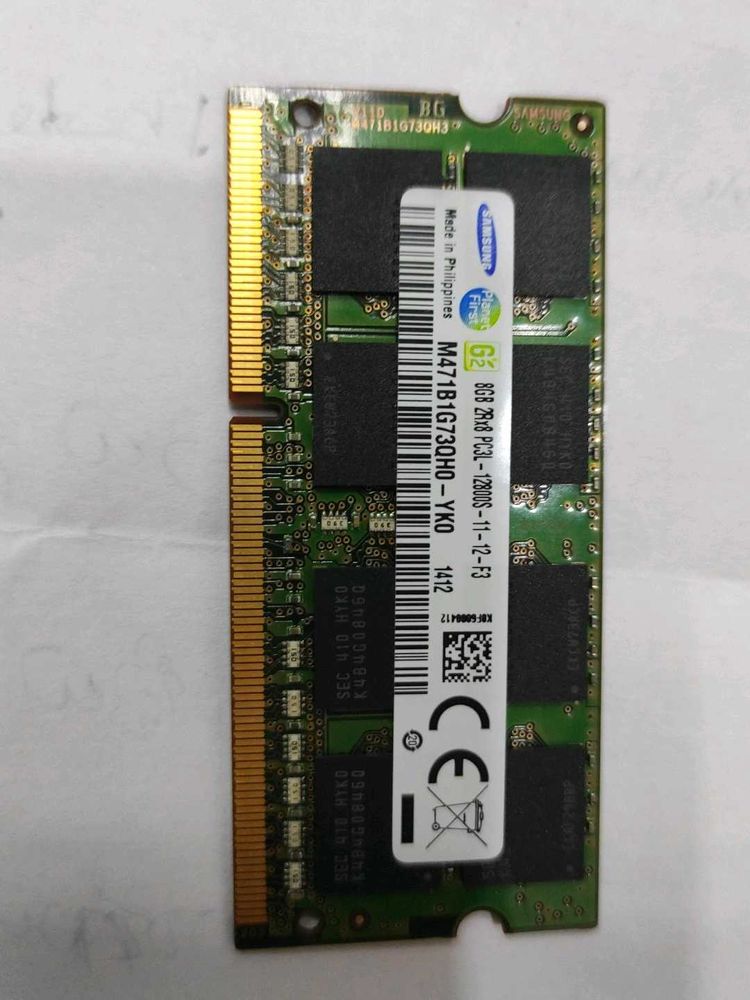 Samsung 8GB PC3L-12800S SODIMM RAM SET3 DDR3