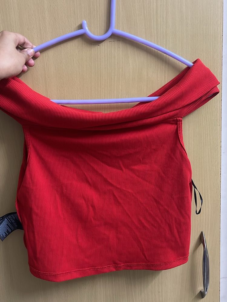 Red Crop Top