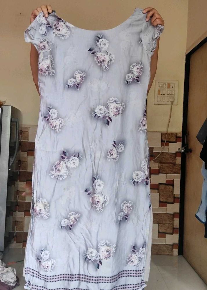 Cotton Satin Blend Kurti