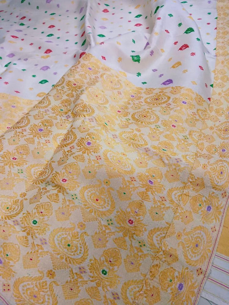 Assam Paat Saree - Pure Silk Authentic Piece