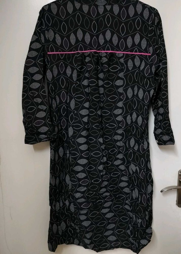 Cotton Black Dress