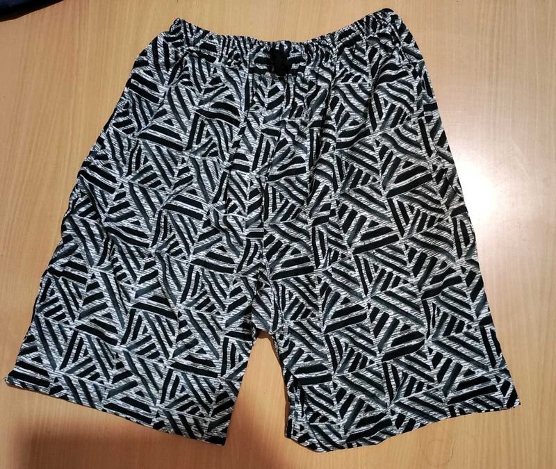 🖤 Men’s Black &amp; White Printed Boxer Shorts – Soft