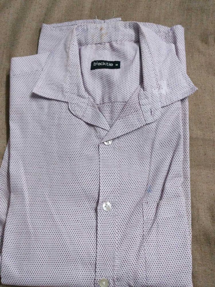 Blacktie Patterned Shirt - M