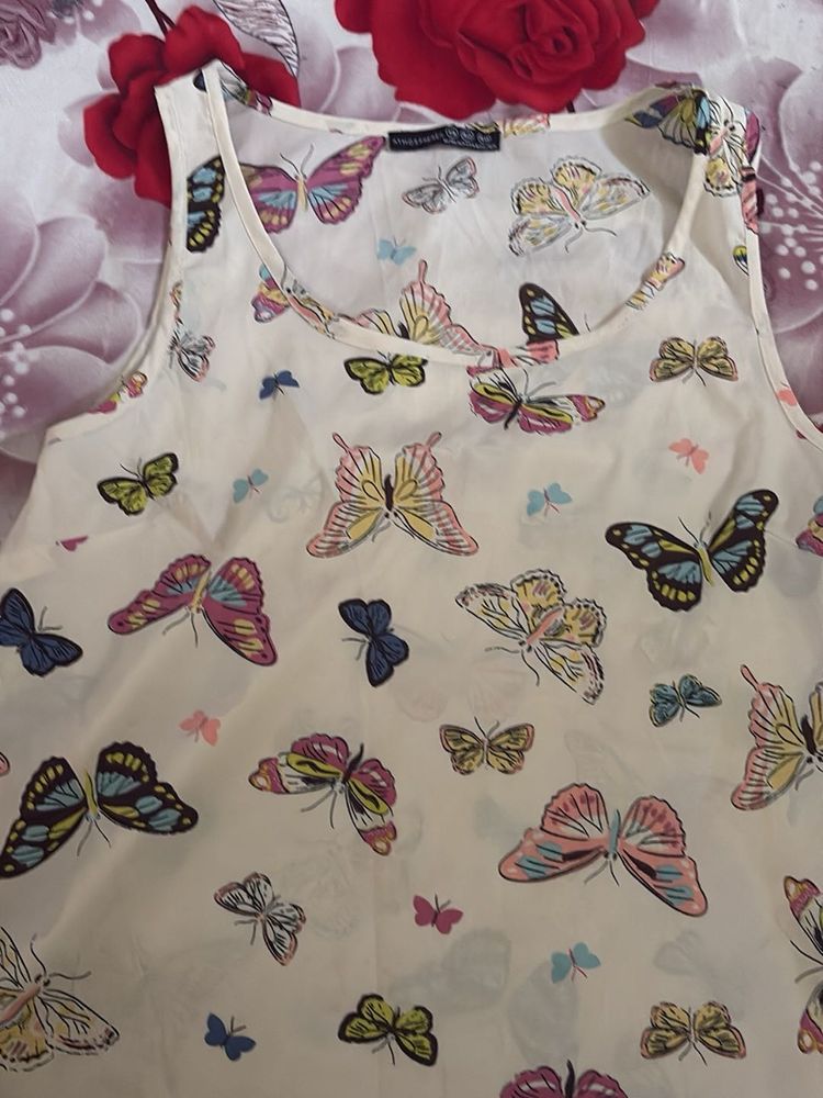Butterfly Print Tank Top
