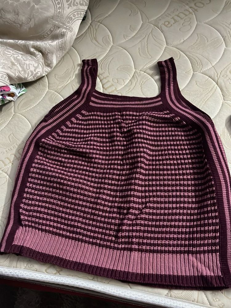 Striped Knit Tank Top