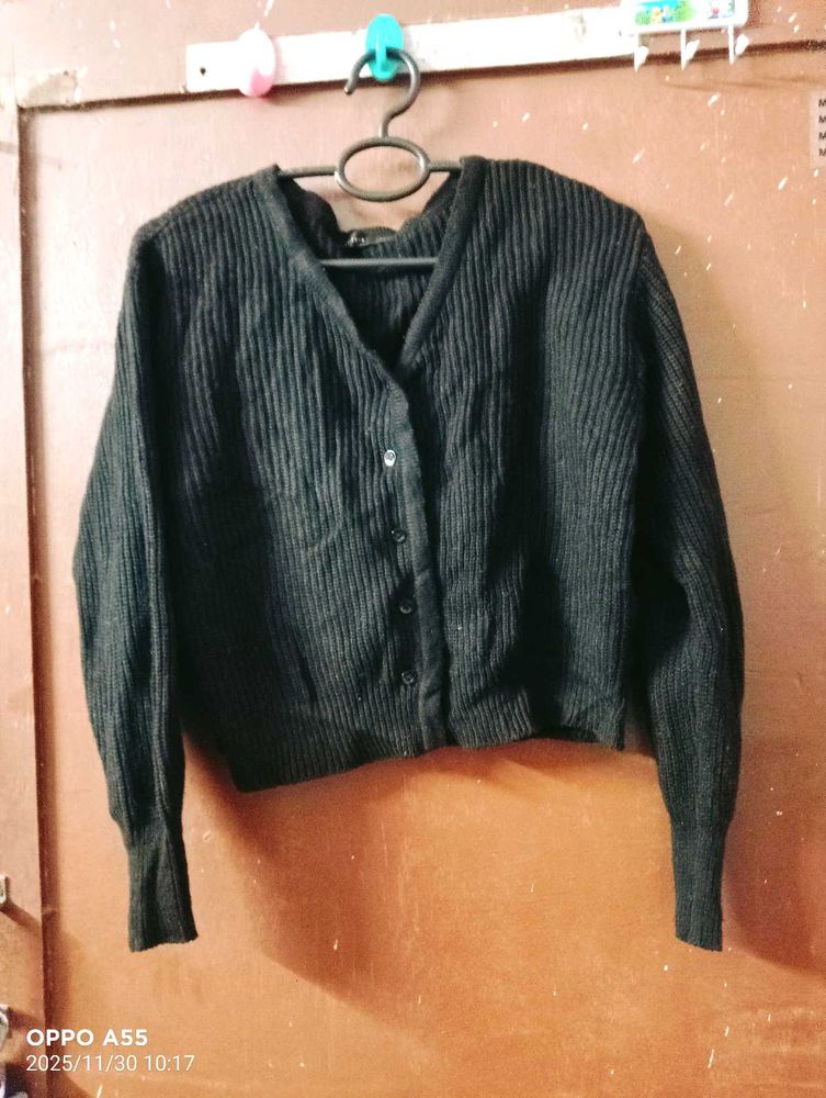 Black and white Cardigan Sweater